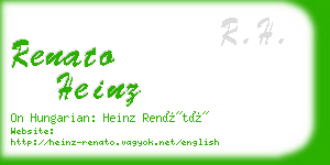 renato heinz business card